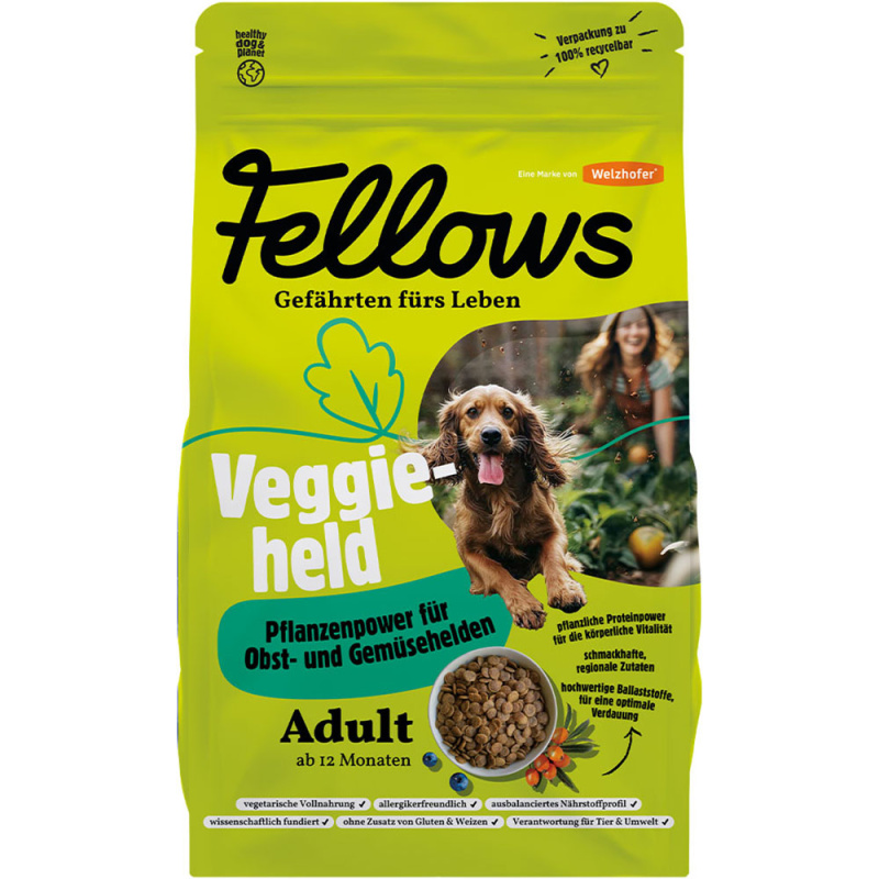 Fellows Vegetariánské granule pro psy, 2 kg