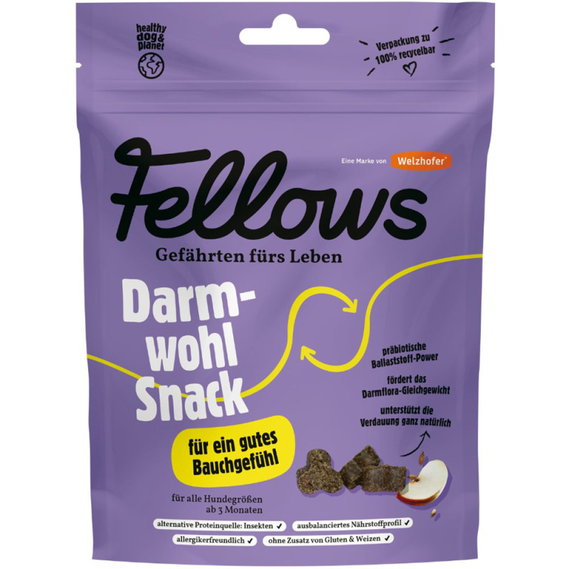 Fellows Hmyzí funkční pamlsky na dobré trávení, 125 g
