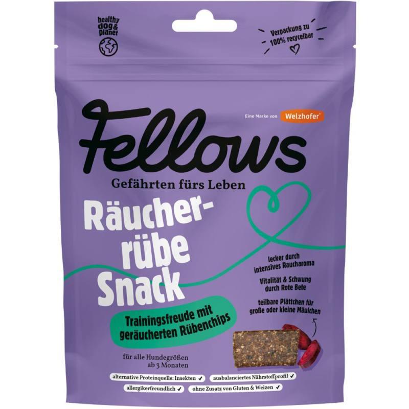 Fellows Hmyzí funkční pamlsky s uzenou řepou, 125 g