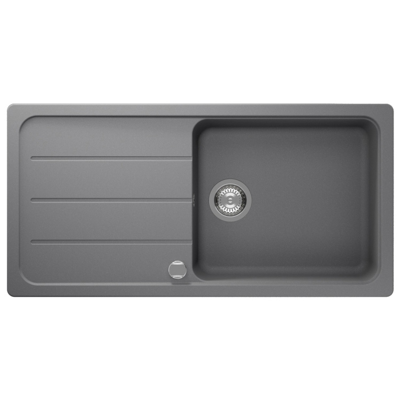 Respekta Granitový dřez Austin, šedá, 100 x 50 cm
