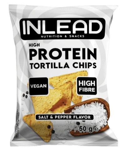 Inlead Nutrition Protein Tortilla Chips 50 g - sůl a pepř