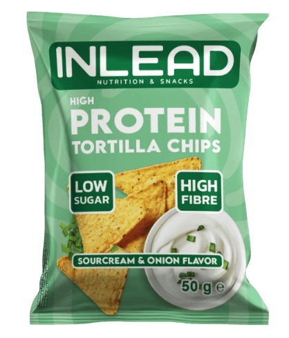 Inlead Nutrition Protein Tortilla Chips 50 g - smetana a cibule