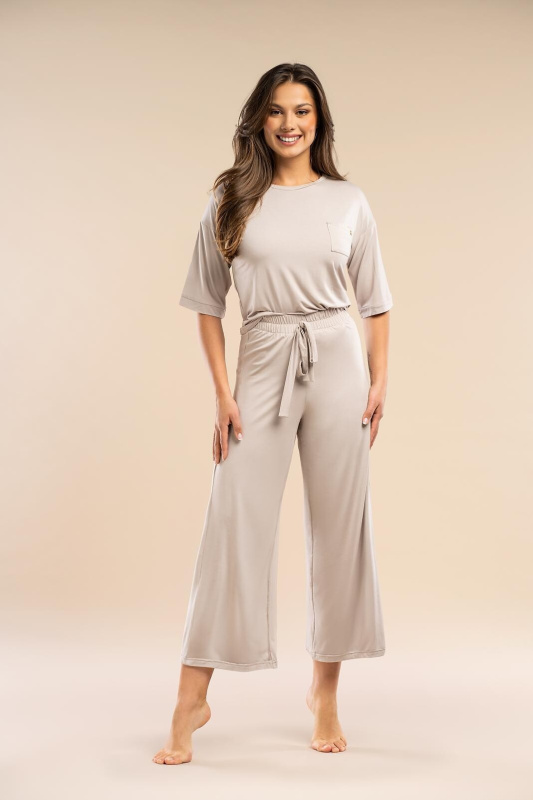 Pyžamo Belle Reverie MK34 Only You S-L taupe S