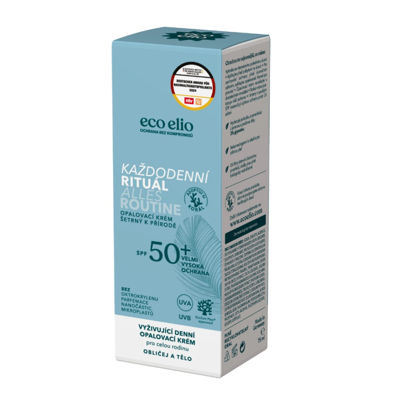 ECO ELIO OPALOVACÍ KRÉM KAŽDODENNÍ RITUÁL SPF 50, 75ml