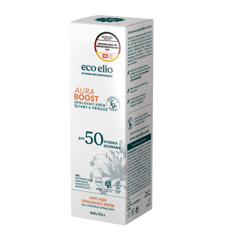 ECO ELIO OPALOVACÍ KRÉM AURA BOOST SPF 50, 50ml