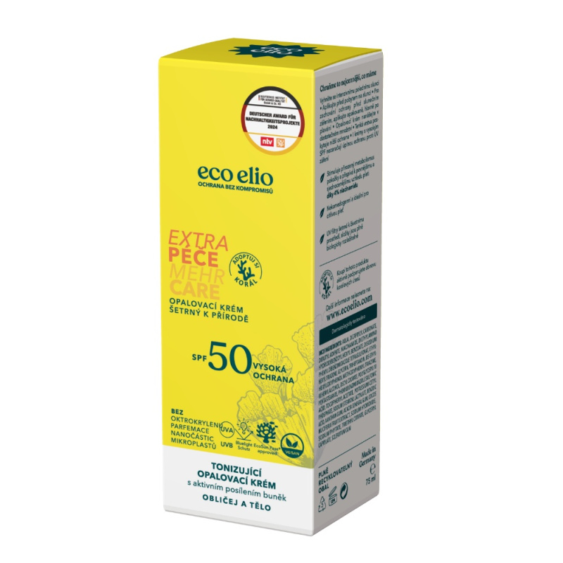 ECO ELIO OPALOVACÍ KRÉM EXTRA PÉČE SPF 50, 75ml