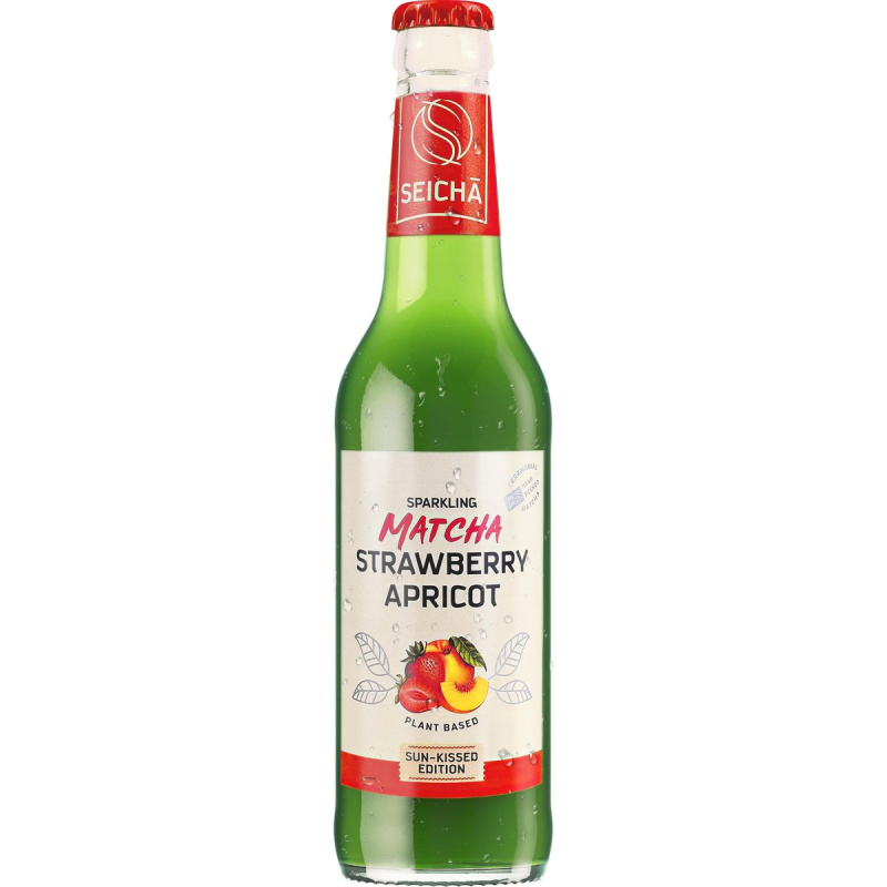Seicha Matcha Jahoda a meruňka sklo