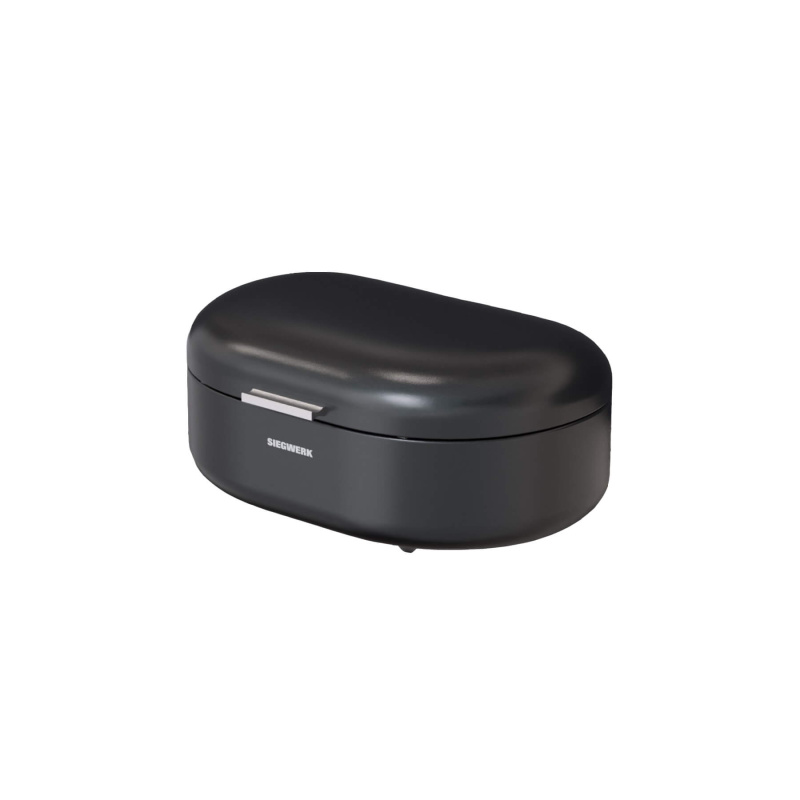 SIEGWERK Chlebník Panea, oválný, velikost M, černá  BK-200-M-BLK