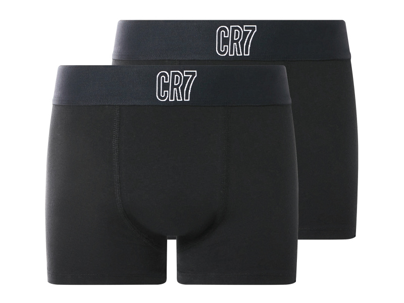 CR7 Chlapecké boxerky, 2 kusy (černá, 134/140)