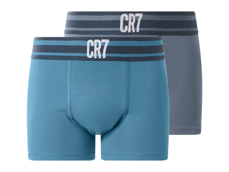 CR7 Chlapecké boxerky, 2 kusy (modrá, 134/140)