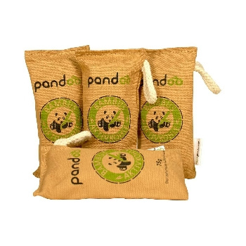 Pandoo Přírodní bambusový čistič vzduchu s aktivním uhlím 4x 75 g