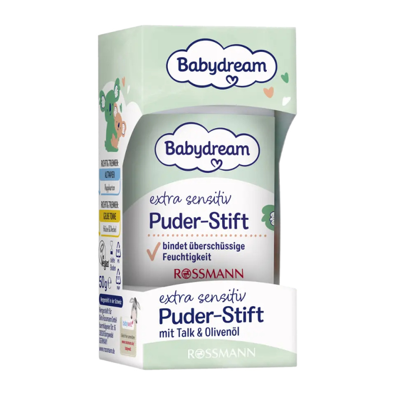 Babydream Extra Sensitive pudr v tyčince