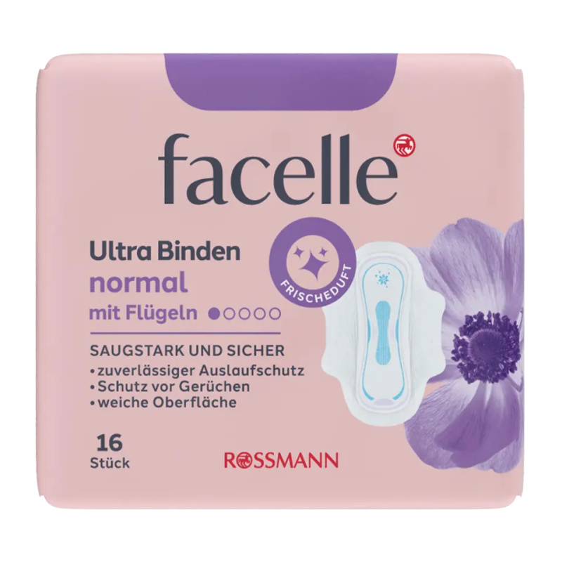 facelle Hygienické vložky Ultra Normal Deo s křidélky 16 ks
