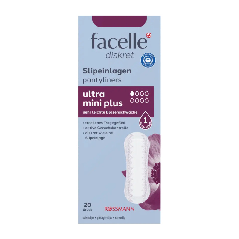 facelle Inkontinenční slipové vložky Ultra Mini Plus 20 ks