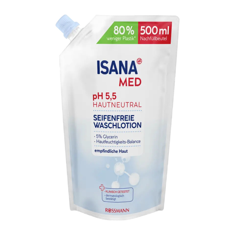 ISANA Med mycí emulze na ruce – náhradní náplň