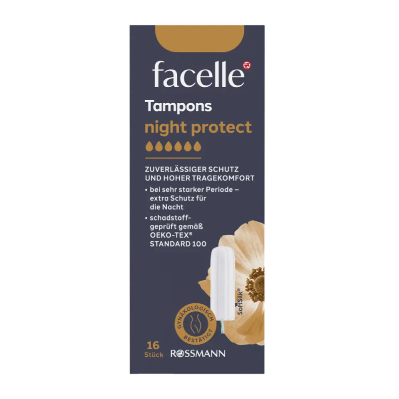 facelle Tampony Night protect 16 ks