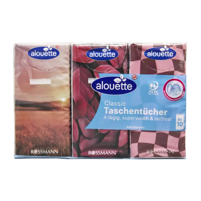 alouette Papírové kapesníky 4vrstvé  Classic 6 ks