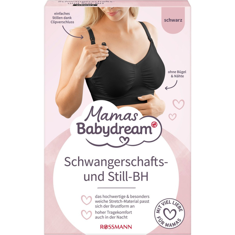 Babydream Mamas kojící podprsenka černá M
