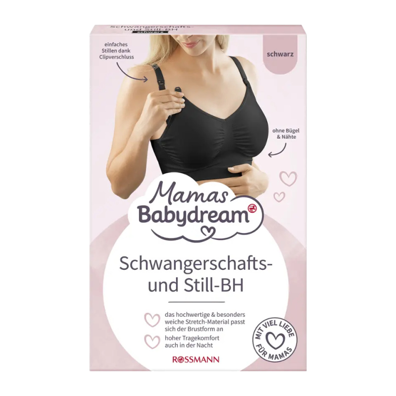 Babydream Mamas kojící podprsenka černá L