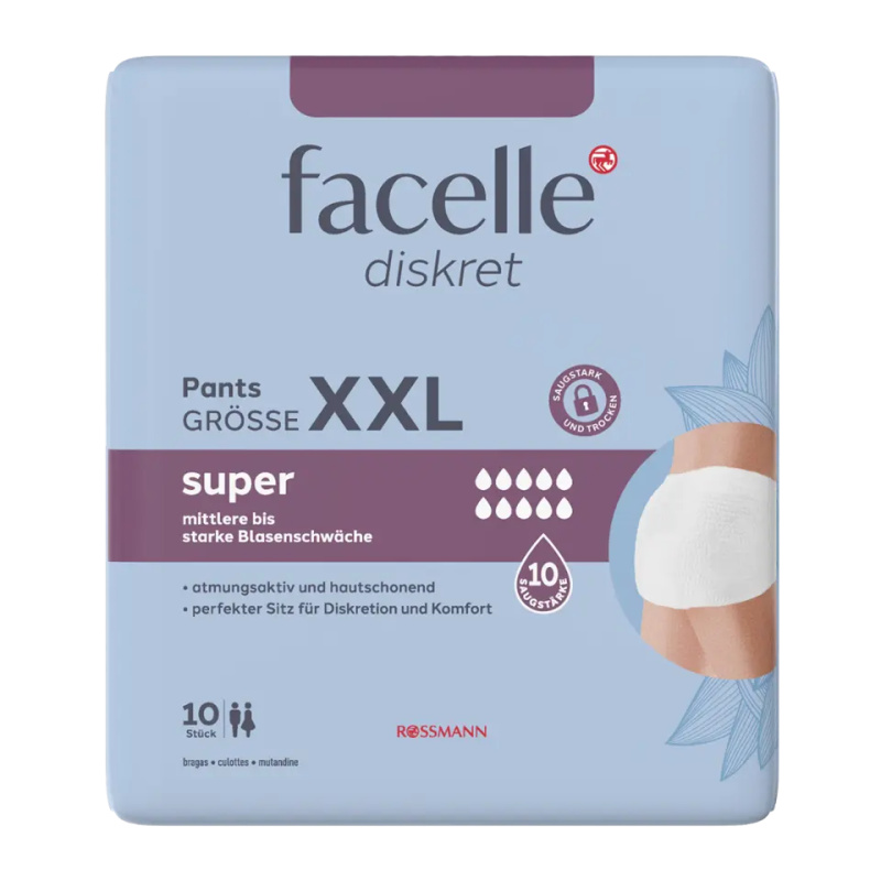 facelle Inkontinenční kalhotky Super XXL 10 ks