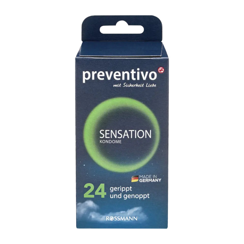 Preventivo Kondomy Sensation s vroubky 24 ks