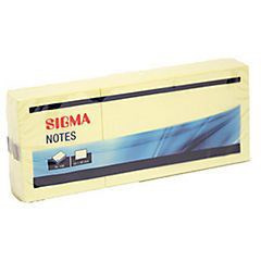 SIGMA Bloček 50 x 40 mm žlutý 6 ks