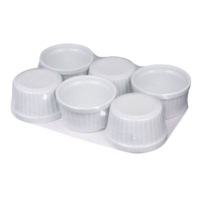 METRO PROFESSIONAL Ramequin Miska bílá 6,8 cm 6 ks