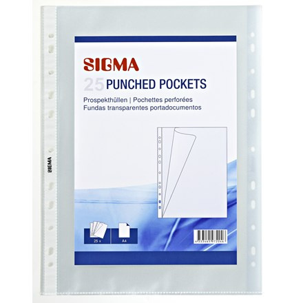 SIGMA Obal zakládací L A4 80µ 25 ks