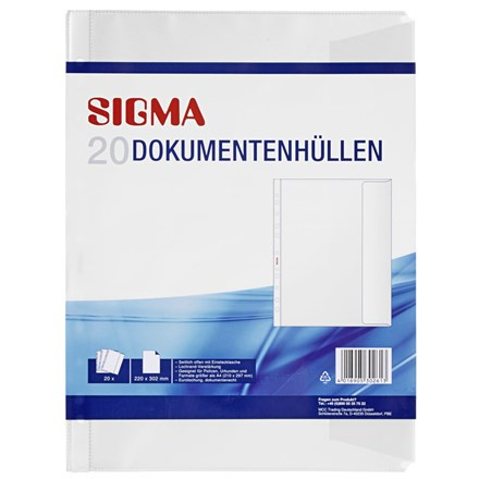 SIGMA Obal zakládací s klopou A4 120µ 25 ks