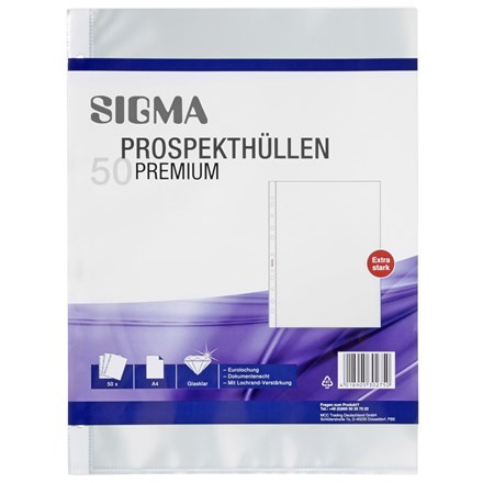 SIGMA Obal zakládací U A4 85µ LE 50 ks