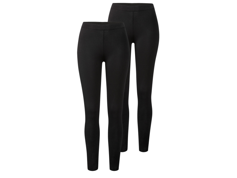 esmara® Dámské legíny, 2 kusy (XS (32/34), černá)