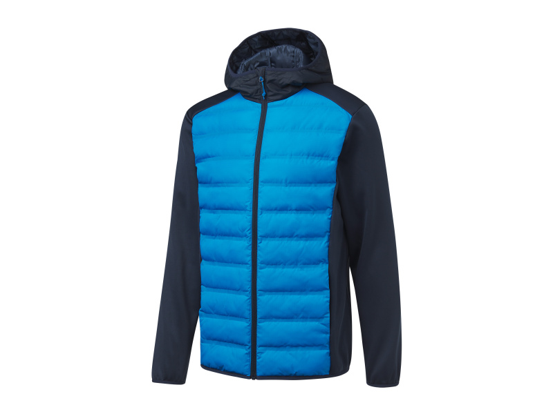 Crivit Pánská prošívaná bunda (Xl(56/58), světle modrá / navy modrá)