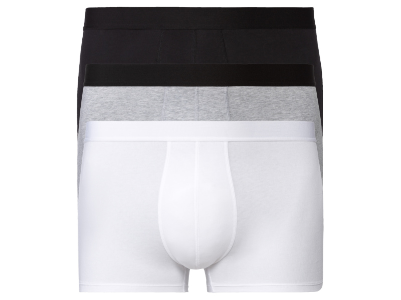 Livergy® Pánské boxerky Xxl, 3 kusy (8/Xxl, černá/šedá/bílá)