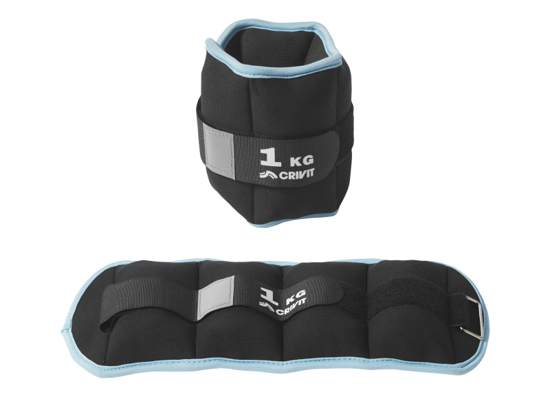 Crivit Manžety se závažím 2 kg, 2dílná sada