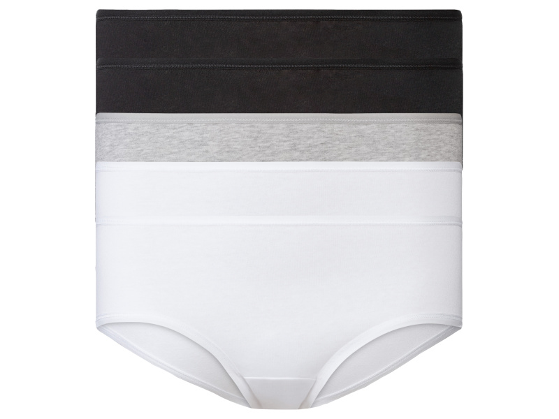 esmara® Dámské kalhotky, 5 kusů (S (36/38), černá/šedá/bílá)