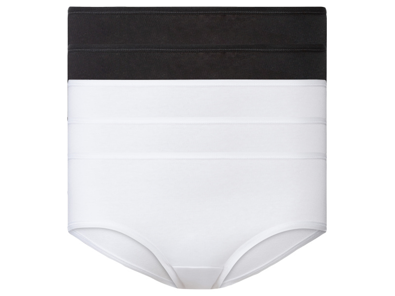 esmara® Dámské kalhotky, 5 kusů (XS (32/34), černá/bílá)