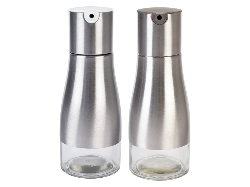 Ernesto® Sada mlýnků na sůl a pepř / Sada na olej a ocet, 2dílná (sada na ocet a olej, 2dílná)