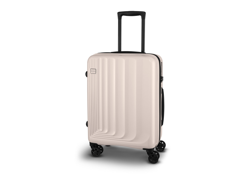 Topmove® Skořepinový příruční kufr, 30/35 l, krémová