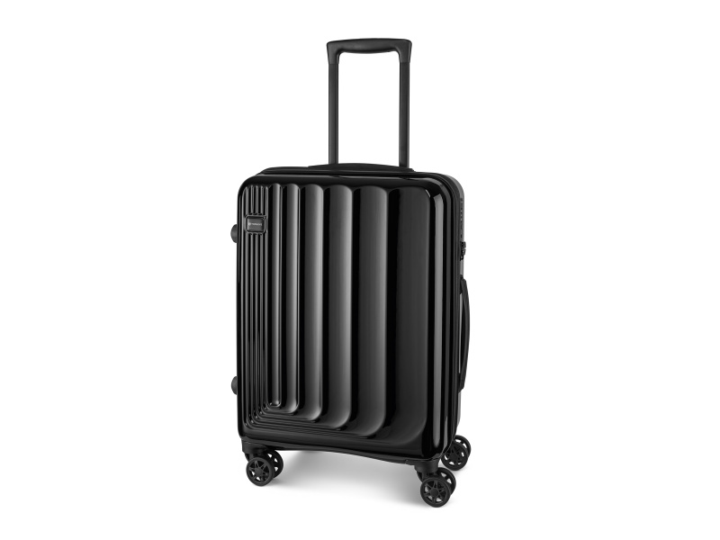 Topmove® Skořepinový příruční kufr, 30/35 l, černá