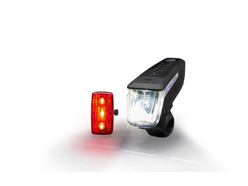 Crivit Sada LED světel s funkcí nouzového brzdového světla, 2dílná