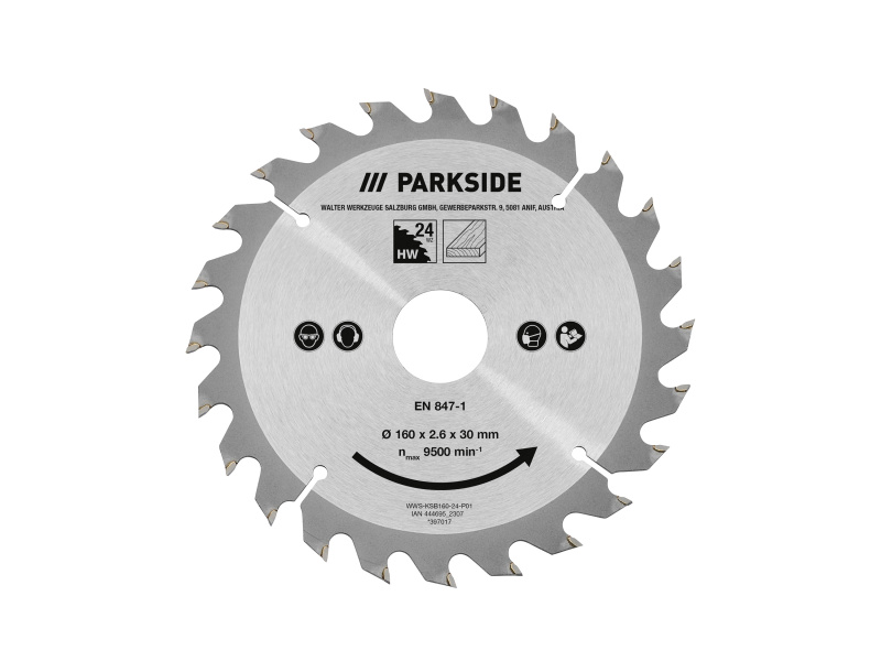 Parkside® Sada pilových kotoučů (sada pilových kotoučů, Ø 160 mm, 3dílná)