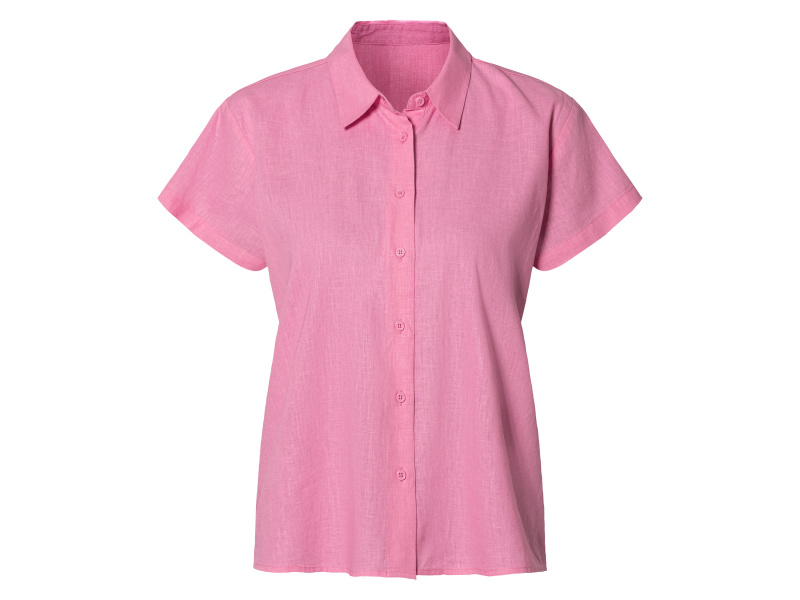 esmara® Dámská lněná blůza (36, růžová)
