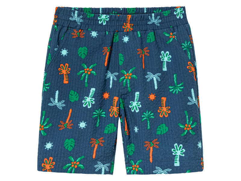 lupilu® Chlapecké bermudy (98/104, palmy/modrá)