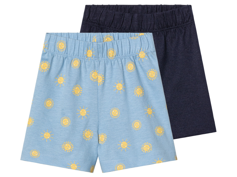 lupilu® Chlapecké kraťasy, 2 kusy (62/68, modrá / navy modrá)