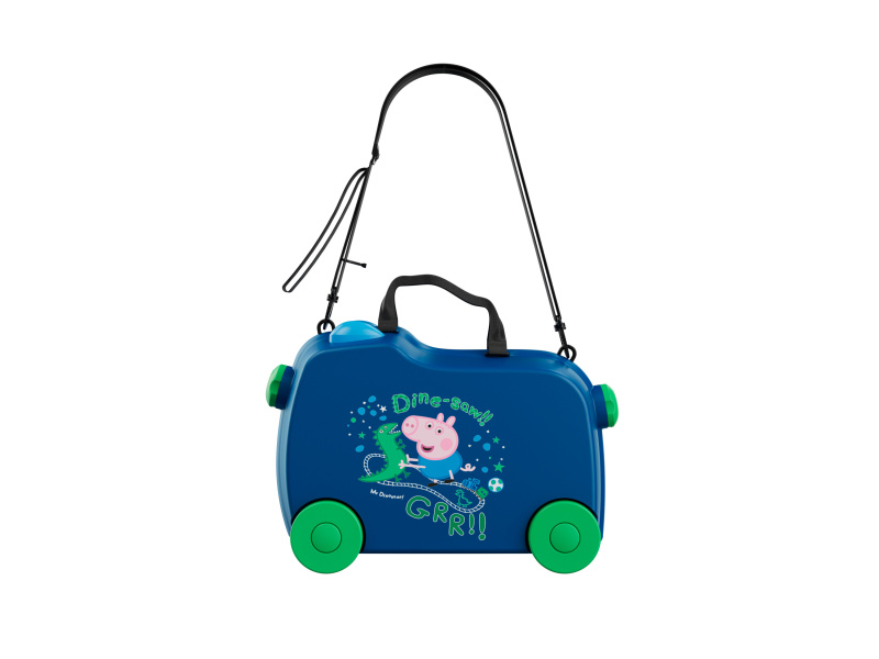 Dětský cestovní kufr Prasátko Peppa, 18 l (tmavě modrá)