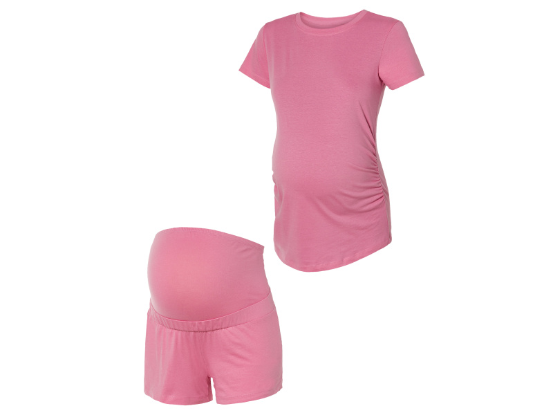 esmara® Dámské těhotenské pyžamo s BIO bavlnou (XL (48/50), růžová)