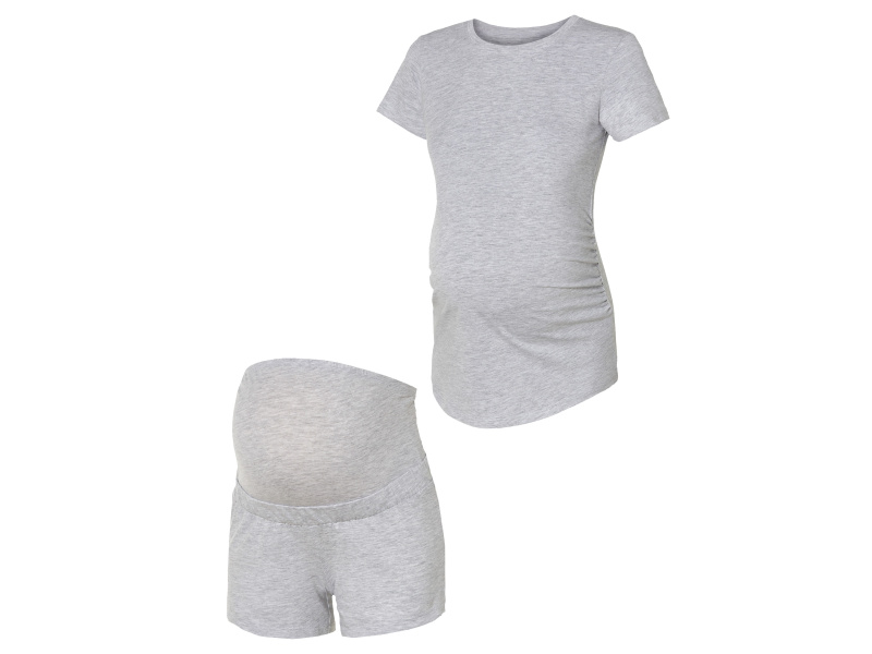 esmara® Dámské těhotenské pyžamo s BIO bavlnou (XL (48/50), světle šedá)