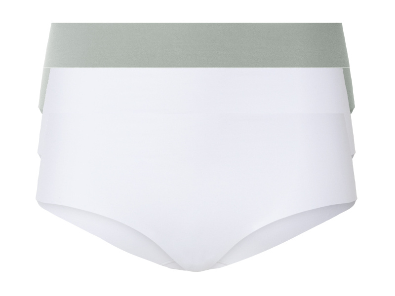 esmara® Dámské bezešvé kalhotky, 3 kusy (XS (32/34), mintová/bílá)
