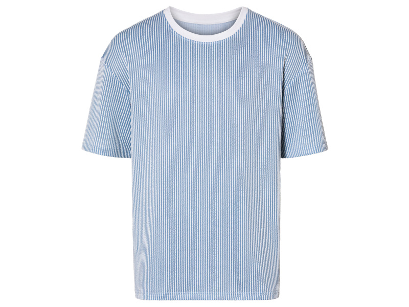 Livergy® Pánské triko (S (44/46), modrá/bílá)
