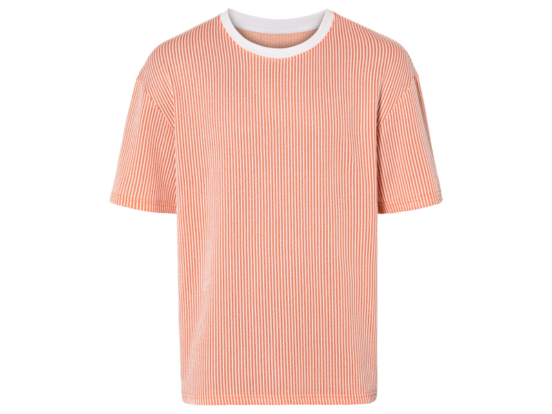 Livergy® Pánské triko (L (52/54), oranžová/bílá)